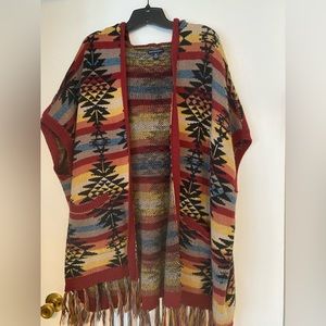 AMERICAN EAGLE Sweater Duster with hood